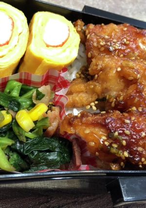 唐揚げ甘酢あん弁当　628-レシピのメイン写真