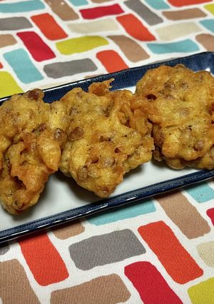 超簡単☆旨味堪能！納豆シーチキンかき揚げ-レシピのメイン写真