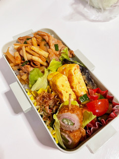 豚ケチャップ焼き弁当-レシピのメイン写真