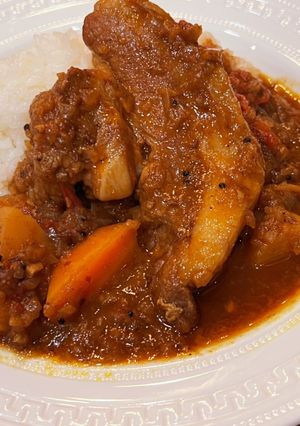 スペアリブのハニーマスタードカレー-レシピのメイン写真