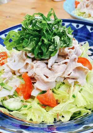 香味野菜たっぷりの千切り冷しゃぶ-レシピのメイン写真