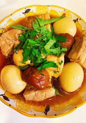 豚の角煮♡梅干し煮 圧力鍋なし-レシピのメイン写真