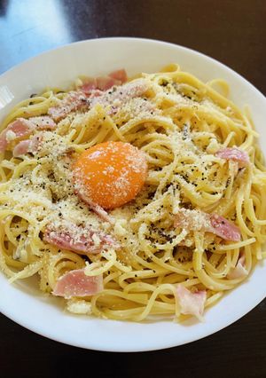 レンジで簡単クリームチーズカルボナーラ-レシピのメイン写真