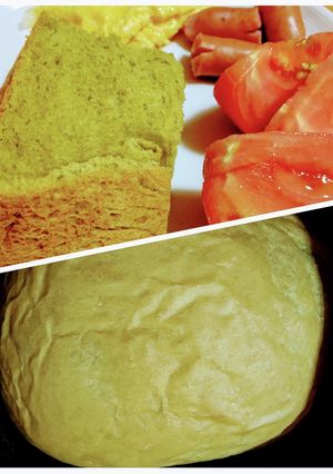 自分史上最高！抹茶ホワイトチョコの食パン-レシピのメイン写真