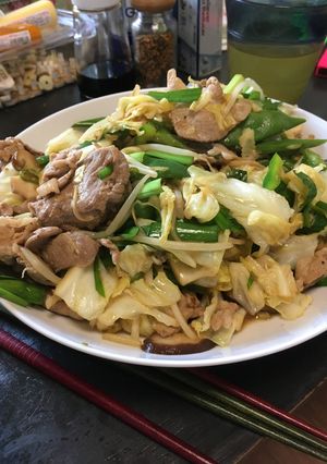 夏バテに最強‼️ 青唐辛子入り肉野菜炒め-レシピのメイン写真