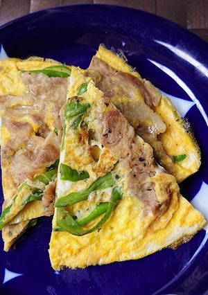 【野菜ソムリエ】伏見とうがらしオムレツ-レシピのメイン写真