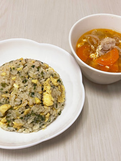 15分でできる簡単炒飯セット(同時調理)-レシピのメイン写真