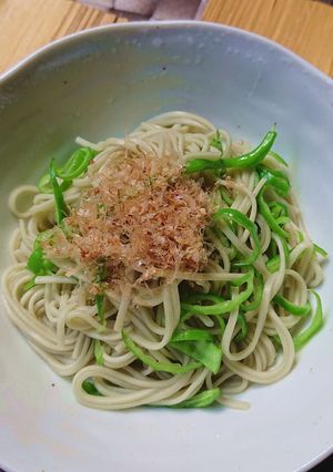 【野菜ソムリエ】妙味!伏見とうがらしそば-レシピのメイン写真