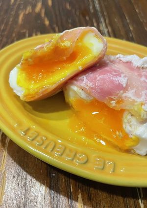 レンジで即席★ベーコンエッグ-レシピのメイン写真