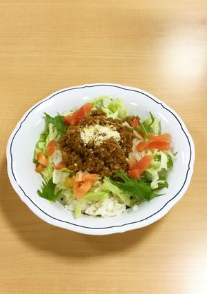 大豆ミート入りタコライス-レシピのメイン写真
