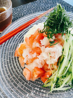 大根おろし&トマトでみぞれそうめん-レシピのメイン写真