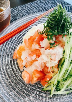 大根おろし&トマトでみぞれそうめん-レシピのメイン写真