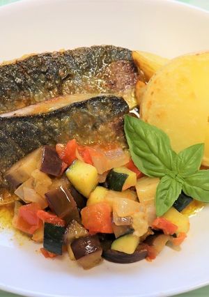 アジと夏野菜カレードレッシングがけ-レシピのメイン写真