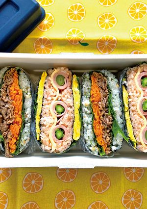 アスリート食★A:折りたたみおにぎり-レシピのメイン写真