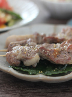 おうち居酒屋♪豚ガーリックの串焼き-レシピのメイン写真