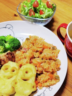 【炊飯器で簡単!】チキンライス-レシピのメイン写真