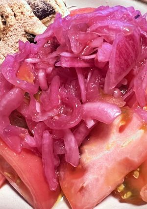ダイエット♡紫玉葱甘酢漬DEトマトサラダ-レシピのメイン写真