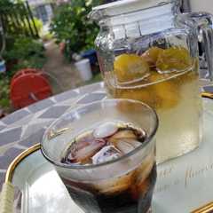 A picture of 梅シロップコーヒー！.