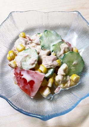 鮮やか✨夏野菜のマヨネーズサラダ-レシピのメイン写真