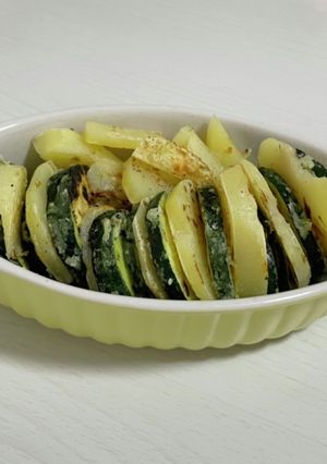 ズッキーニとポテトの挟み揚げ焼き-レシピのメイン写真