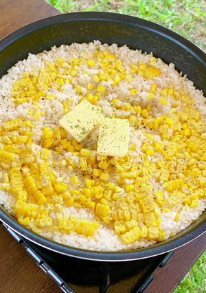 おこげがおいしい*コーンバターごはん-レシピのメイン写真