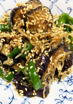 ナスとジャコ甘辛煮-レシピのメイン写真
