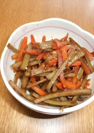 ご飯のおかずに最高！きんぴらごぼう-レシピのメイン写真