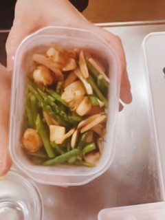ベビーほたてアスパラバター炒め-レシピのメイン写真