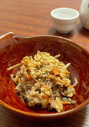 きんぴらごぼうのクリームチーズ和え-レシピのメイン写真