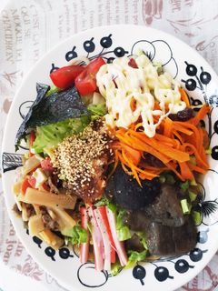 おかずのっけ冷やしうどん-レシピのメイン写真