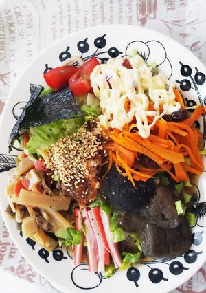 おかずのっけ冷やしうどん-レシピのメイン写真