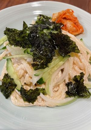 あの店の味?!ひんやり明太チーズうどん-レシピのメイン写真