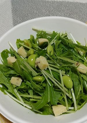 水菜と枝豆-レシピのメイン写真