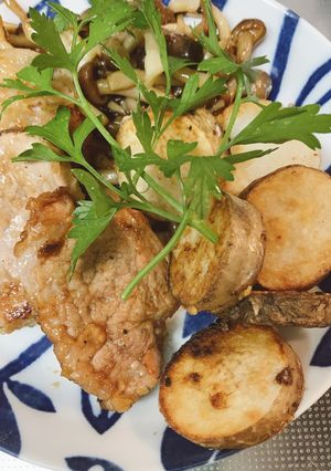 米粉レシピヒレ肉と長芋きのこ-レシピのメイン写真