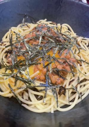 納豆塩昆布パスタ-レシピのメイン写真
