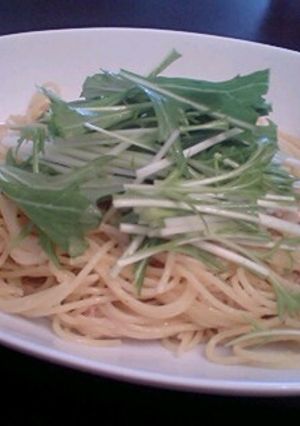 水菜のツナマヨクリームスパゲティ-レシピのメイン写真