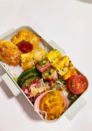 胸肉ピカタ弁当-レシピのメイン写真