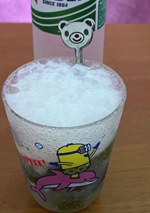 抹茶わらび餅＋バニラアイス＋サイダー-レシピのメイン写真