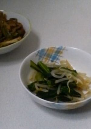 小松菜ともやしの酢醤油和え-レシピのメイン写真