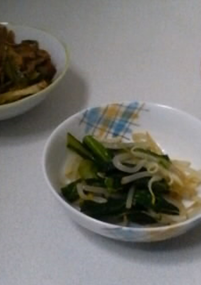 小松菜ともやしの酢醤油和え-レシピのメイン写真