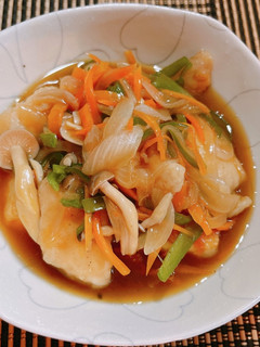 ☆白身魚と豆腐の野菜あんかけ☆-レシピのメイン写真