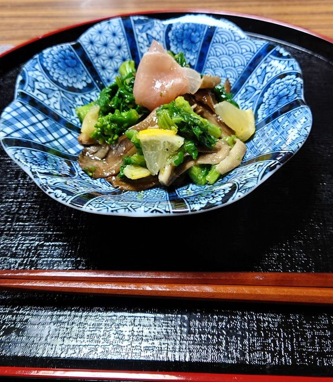 ヨウサマの減塩菜の花生姜レモンお浸し-レシピのメイン写真