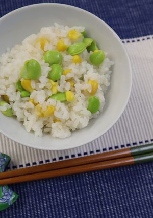 とうもろこしと枝豆の炊き込みご飯-レシピのメイン写真