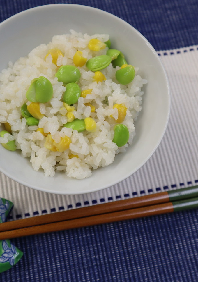 とうもろこしと枝豆の炊き込みご飯-レシピのメイン写真