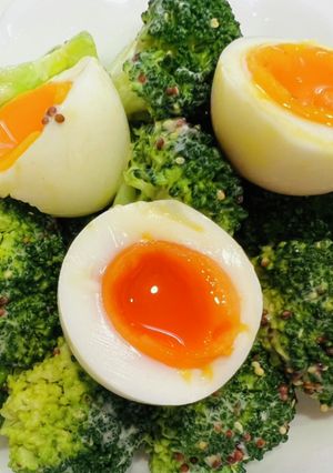 ゴロゴロ半熟玉子のブロッコリーサラダ-レシピのメイン写真