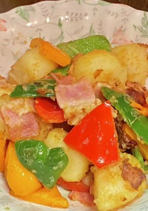 ジャガイモとパプリカのバター醤油-レシピのメイン写真