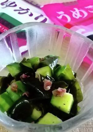 コロコロ胡瓜のウメ＊シソ風味↭酢の物-レシピのメイン写真