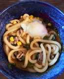 電子レンジでプチっと鍋の坦々うどん
