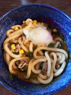 電子レンジでプチっと鍋の坦々うどん-レシピのメイン写真