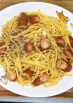 1つのお鍋で作るガリバタチョリソーパスタ-レシピのメイン写真